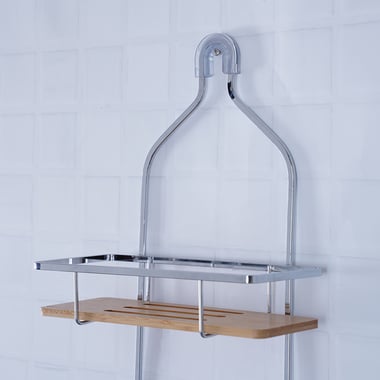 Luxury Bathroom Shelves Aluminum 2 Tiers Corner Shelf Shower Caddy